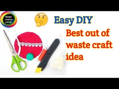 Best out of waste craft idea easy diy#useful organizer craft from waste bottle cap#waste material. 