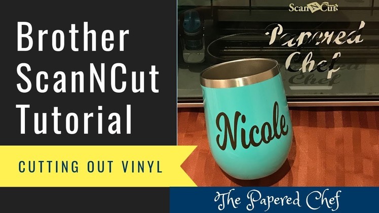 BrotherScanNCut Vinyl Coffee Mug - Personalize your Gifts with Vinyl - DIY Tutorial