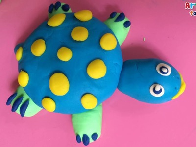Clay art for kids | How to make a clay sea turtle | Clay animals | Art for kids