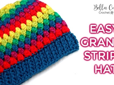 CROCHET: EASY GRANNY HAT  | Bella Coco Crochet | AD