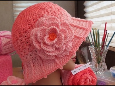 Crochet Hat - Camellia Rose Cloche Hat Part 1