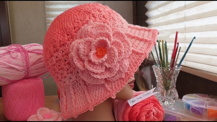 Crochet Hat - Camellia Rose Cloche Hat Part 1