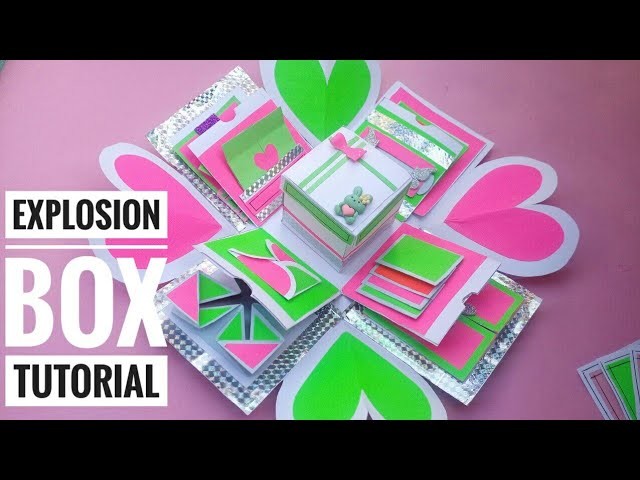 DIY Explosion box tutorial|Colourful explosion box|Full Tutorial|Prachi art and craft
