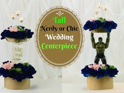 DIY Tall Nerdy Chic Wedding Centerpiece | DIY Marvel Comic Inspired Centerpiece | DIY Tutorial