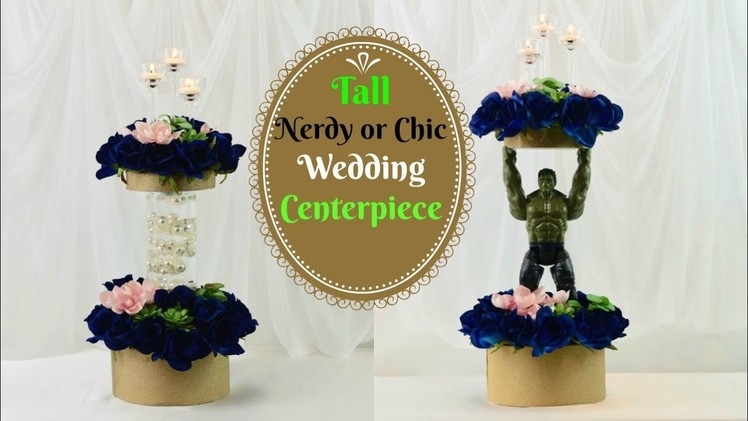 DIY Tall Nerdy Chic Wedding Centerpiece | DIY Marvel Comic Inspired Centerpiece | DIY Tutorial