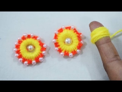 Hand Embroidery Amazing Trick, #Sewing Hack Easy Flower Embroidery Trick with Finger