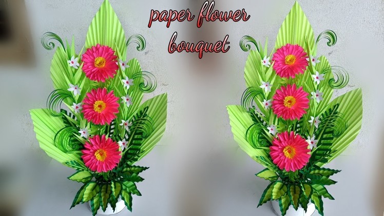 Handmade florales flower bouquet. handmade paper flower bouquet 2019. arrangement flower bouquet