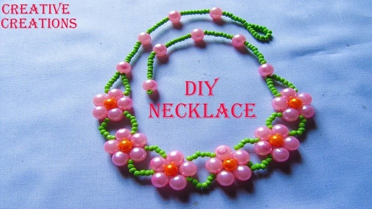 How to make a beautiful Necklace at home by Creative Creations