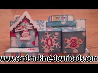 How To Make A Cube Calendar www.card-making-downloads.com