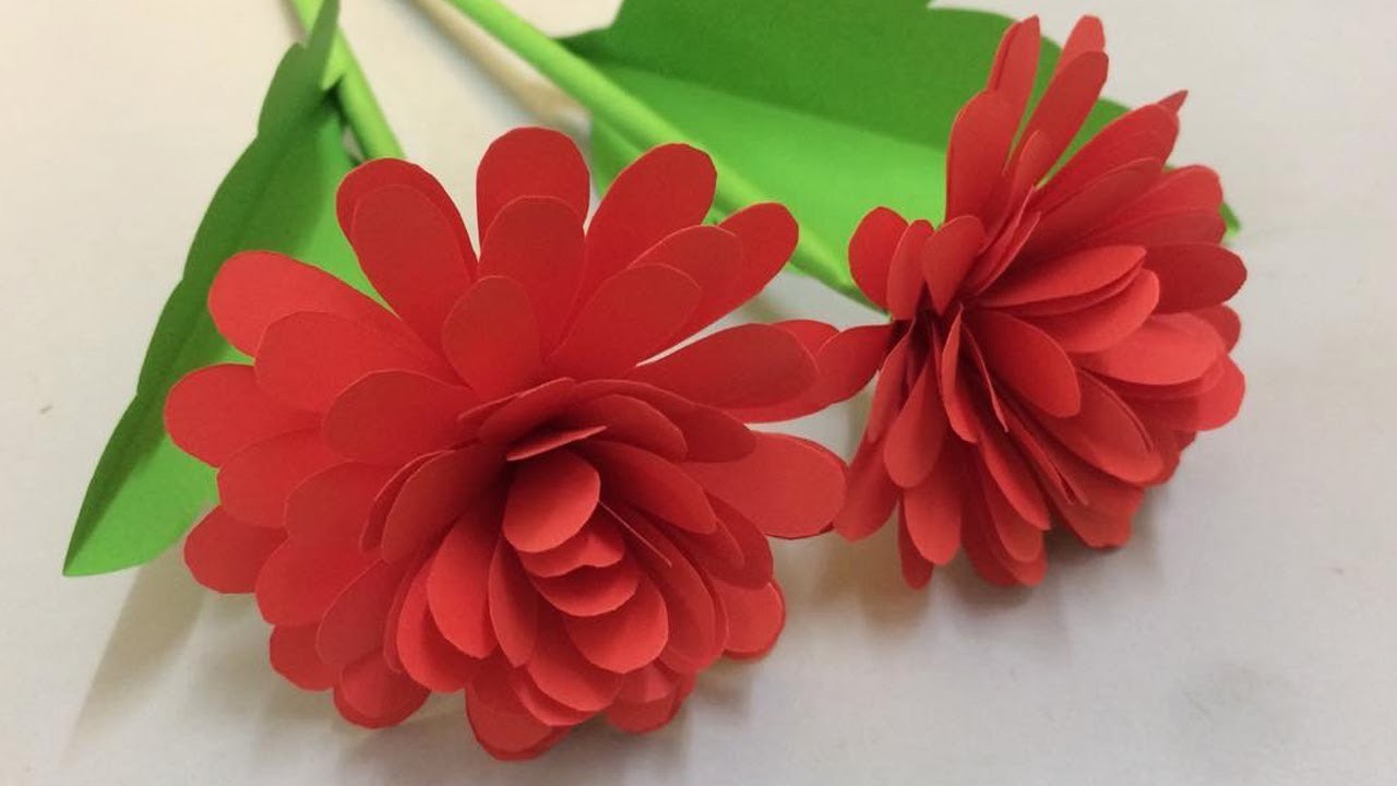 how-to-make-beautiful-flower-with-paper-making-paper-flowers-step-by