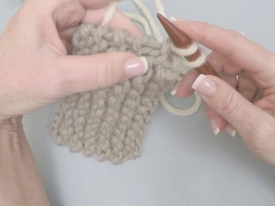 How to pick up a garter stitch edge