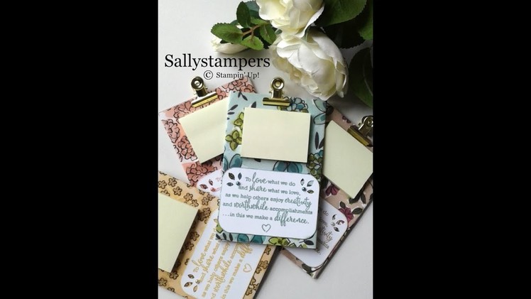 Mini Clip Boards With Post It Notes