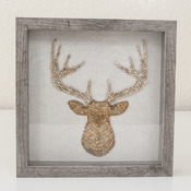 Mosaic Deer Antler Shadow Box