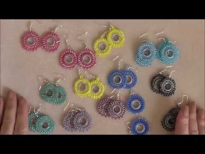New Tutorial on these very cute Brick Stitched Earrings, Suitable for beginners  March 2019