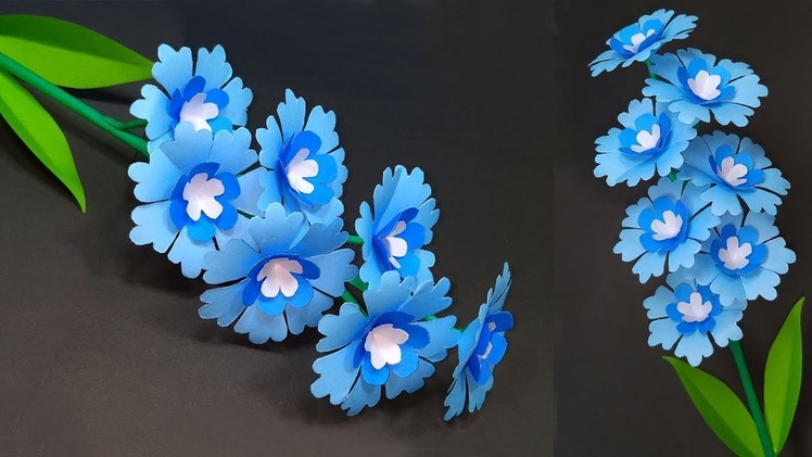 Paper Craft: How to Make Paper Stick Flower Easily | Paper Flower | Jarine's Crafty Creation
