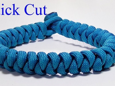 Paracord Bracelet: Snake Knot Design Bracelet - Quick Cut