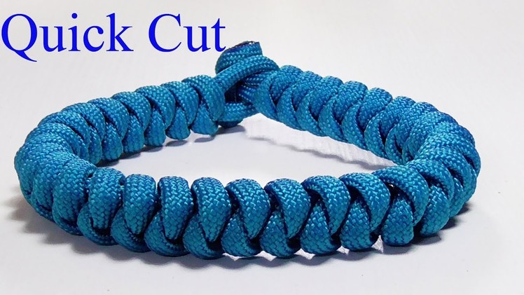 Paracord Bracelet: Snake Knot Design Bracelet - Quick Cut