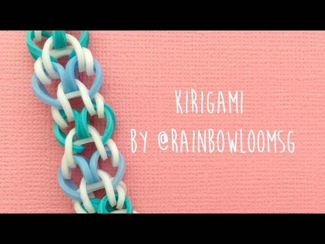 Rainbow Loom Bands Kirigami Bracelet By @RainbowLoomSG