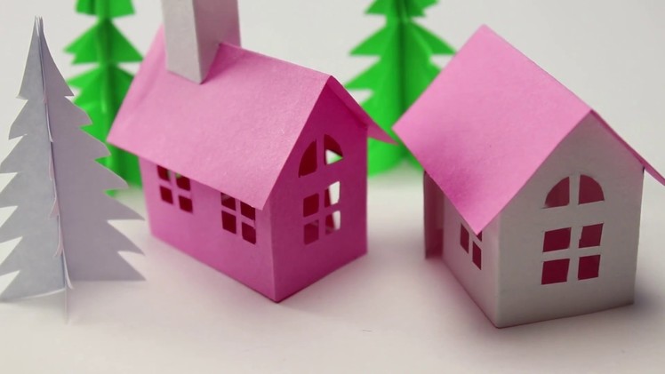 Small Paper House making-Easy and Cute