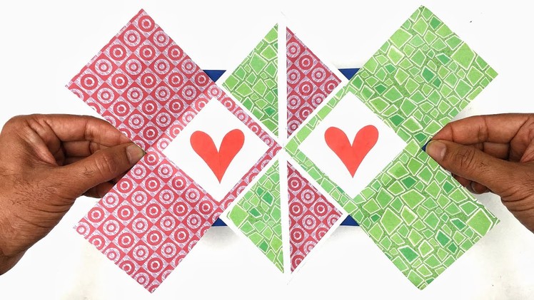 Surprise Squash Maze Popup card - DIY Tutorial by Paper Folds - 981