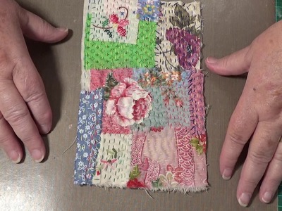 Tutorial on slow stitching for journal cover