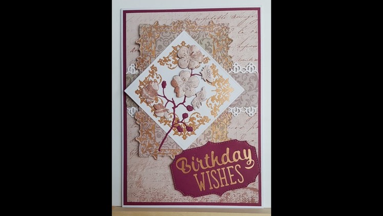 Using Couture Creations Treasured Frames Cut, Foil and Emboss dies with Paper Pads