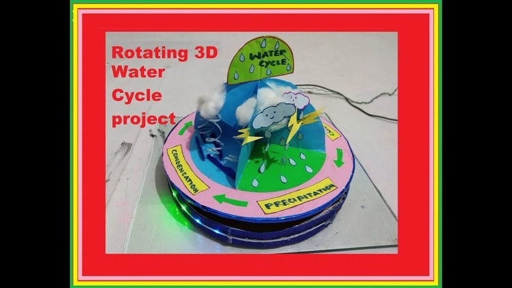 Water cycle model  project | Rotating 3D water cycle project