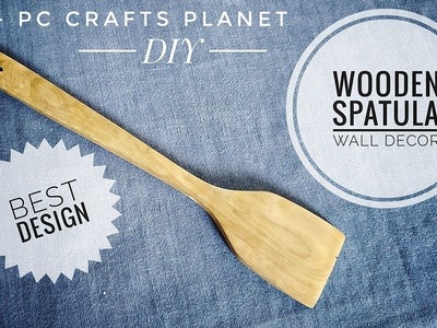 Wooden spatula wall decor DIY| craft ideas| wall decoration ideas| wall hanging craft ideas