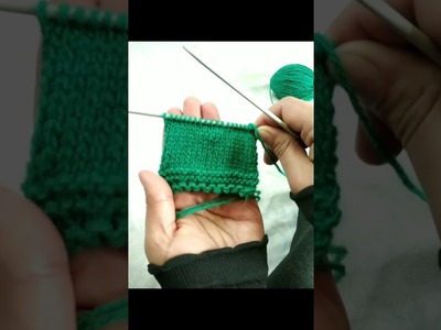 Basics of knitting