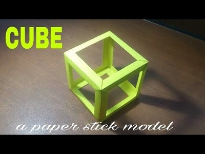Cube | paperstick maths model