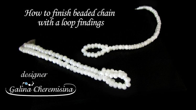 DIY Beading for Beginners: How to Make Beaded Ndebele Chain and Finish with a Loop Findings