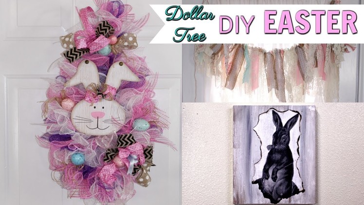 ????DIY DOLLAR TREE EASTER.SPRING DECOR CRAFTS ???? DECO MESH WREATH, CHIC GARLAND SWAG