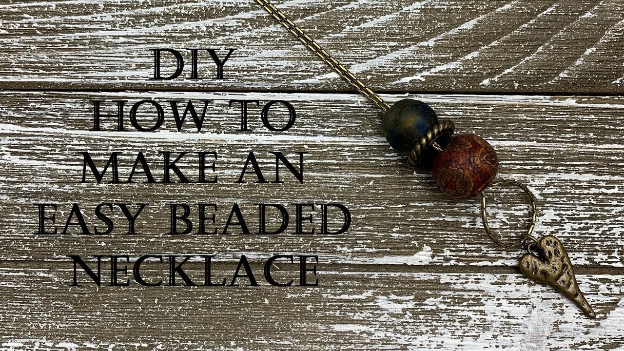 DIY - How to Make an Easy Large Hole Beaded Necklace