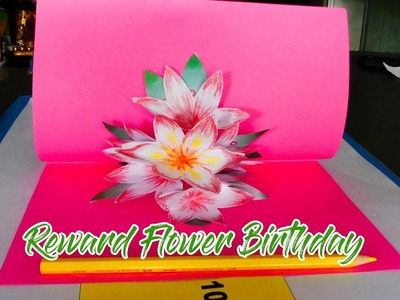 DIY KIDS How to Make a Paper Craft Flower for  Birthday By KH KIDS