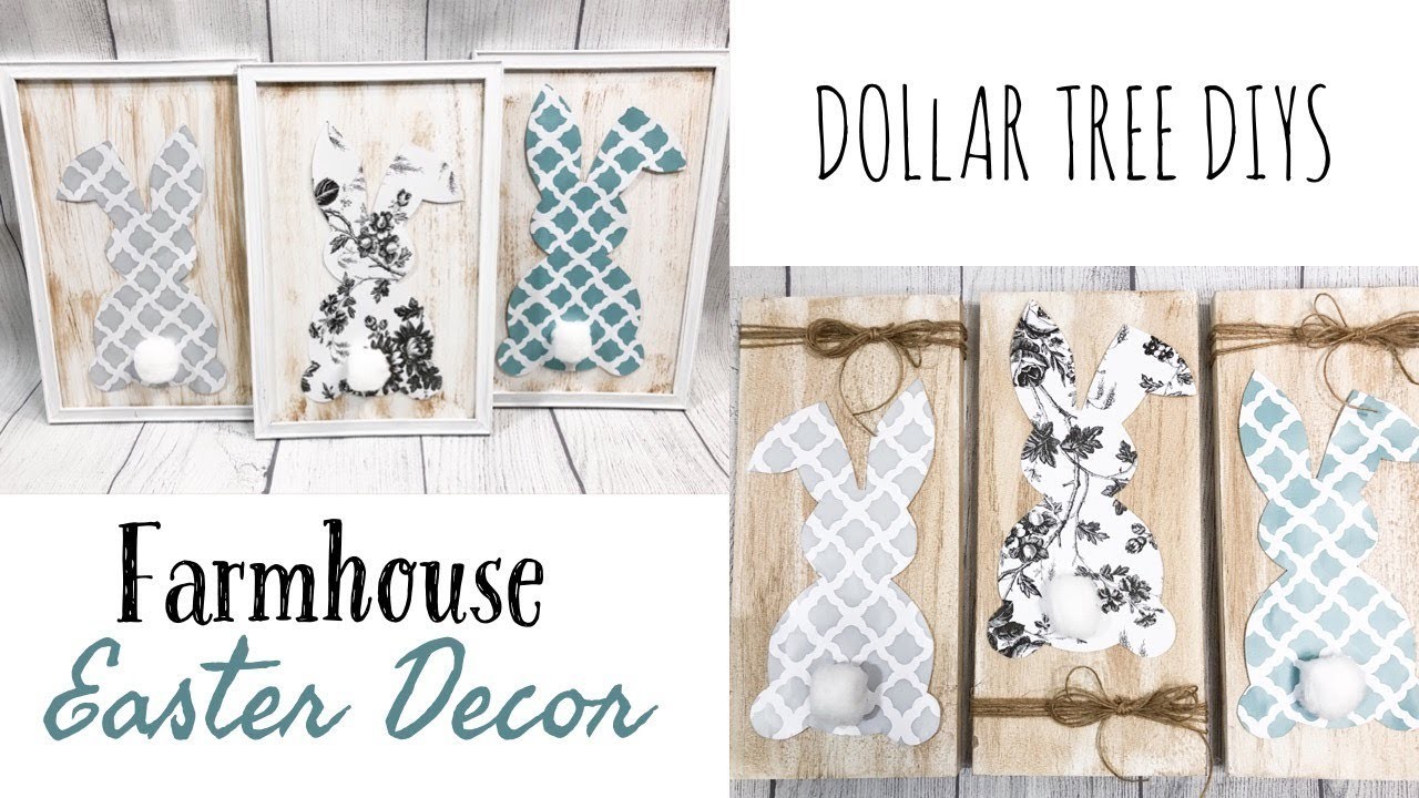 DOLLAR TREE DIY, EASTER FARMHOUSE DECOR, DOLLAR TREE IDEAS