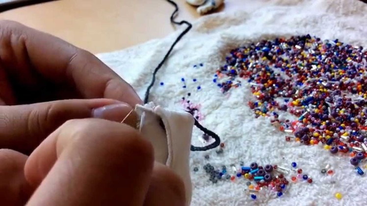 How To Add Trim Beading on Moccasins