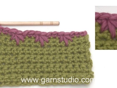 How to crochet a simple, but nice edge with Buttonhole stitches