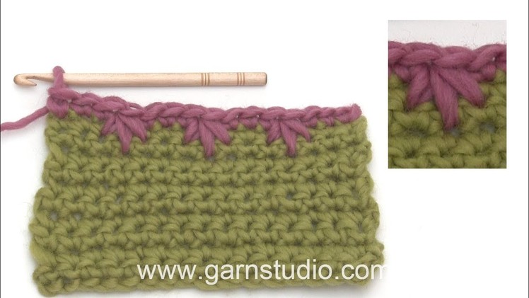 How to crochet a simple, but nice edge with Buttonhole stitches