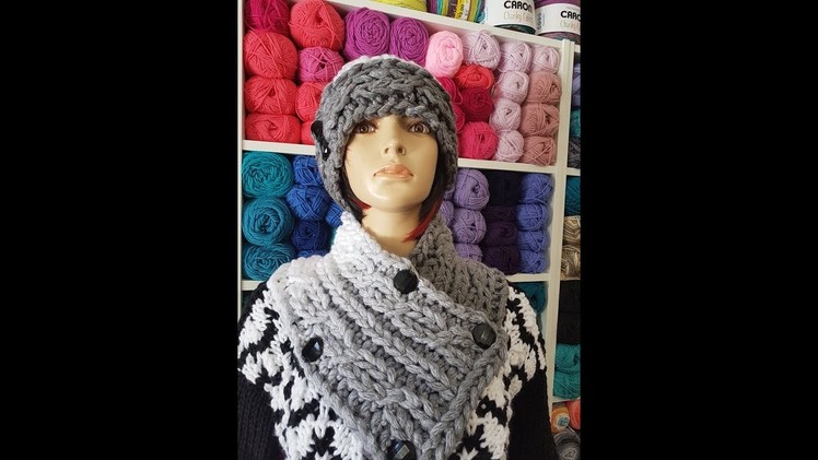 How to finger knit a cable cowl or neck warmer
