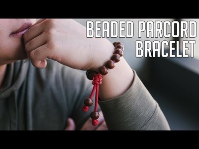 How To Make A Beaded Bracelet | Adjustable Wooden Beaded Paracord Bracelet Tutorial