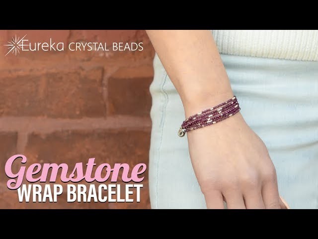 How to make a faceted gemstone wrap bracelet