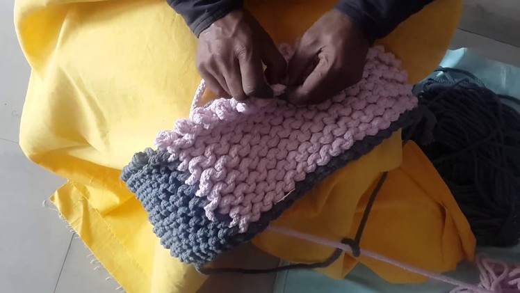 HOW TO MAKE A HAND KNITTED POUF