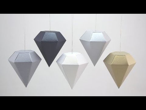 How To Make A Origami Paper Diamond Easy-DIY Simple Origami Diamond Tutorial