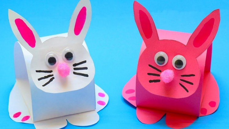 How To Make Paper Bunny Easter Craft Ideas!!!