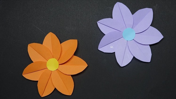 How to Make Paper Flower - Easy! Flower Making - DIY Crafts