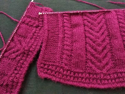 Ladies Cardigan Knitting Pattern & Measurement | Ladies Cardigan Design.Bunai | Natural Style Hindi