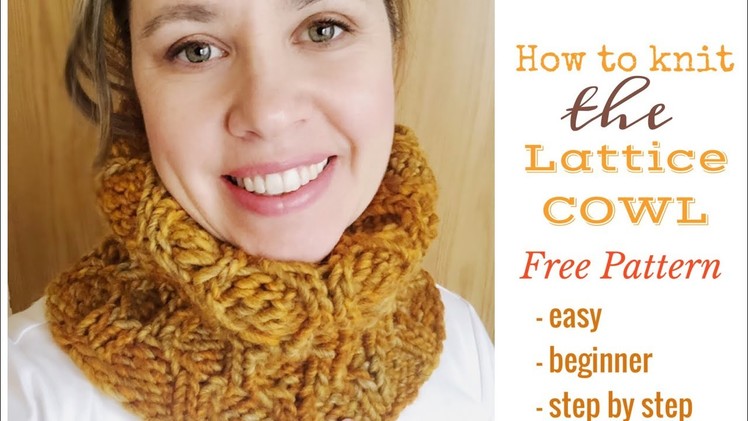 Lattice Cowl - Free Pattern | TeoMakes