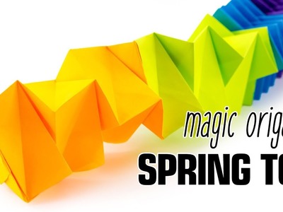 Magic Origami Spring Toy Tutorial (Salman Ebrahimi) - Paper Kawaii