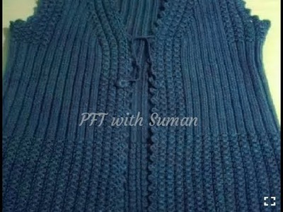New knitting design.pattern #57 for shrug,cardigan, sweater, jacket, frock ||in hindi||