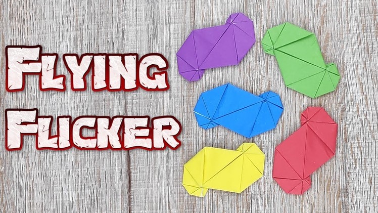 Origami Flying Flicker | How to Fold an Flying Flicker Paper Tutorials | DIY Handed Flickers Paper